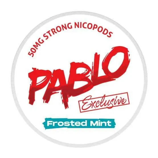 Frosted Mint Frosted Mint Exclusive Nicotine Pouches By Pablo 50Mg