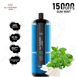 Gum Mint Al Fakher Crown Bar Disposables Vape Gum Mint