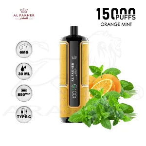 Al Fakher Crown Bar Disposables Vape Orange Mint