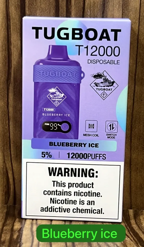 T12000 Blueberry Ice Tugboat T12000 Blueberry Ice Disposable Vape