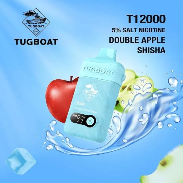 T12000 Double Apple Shisha Tugboat T12000 Double Apple Shisha Disposable Vape