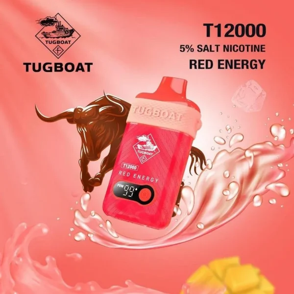 T12000 Red Energy Tugboat T12000 Red Energy Disposable Vape