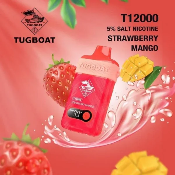 T12000 Strawberry Mango Tugboat T12000 Strawberry Mango Disposable vape
