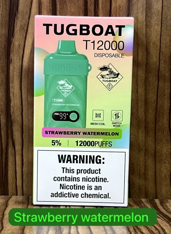 Tugboat T12000 Strawberry Watermelon Disposable Vape