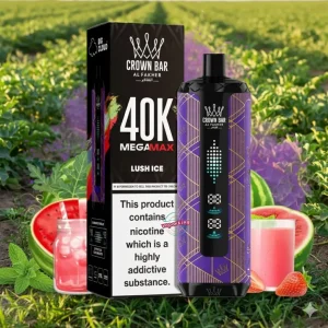 Lush Ice Al Fakher Crown Bar Mega Max Disposables Vape Lush Ice