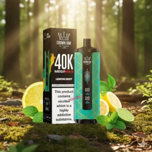 Lemon Mint Al Fakher Crown Bar Mega Max Disposables Vape Lemon Mint