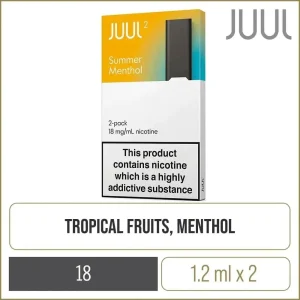JUUL 2 PODS SUMMER MENTHOL 18MG