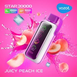 Vozol Juicy Peach Ice Vozol Vista 20000 Puffs Disposables Vape Juicy Peach Ice