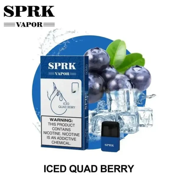 SPRK VAPOR POD ICED QUAD BERRY